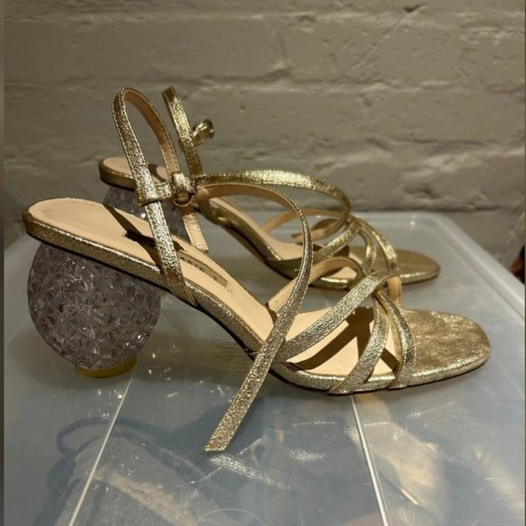 Zara Crystal Ball Heels - Picture 1 of 3